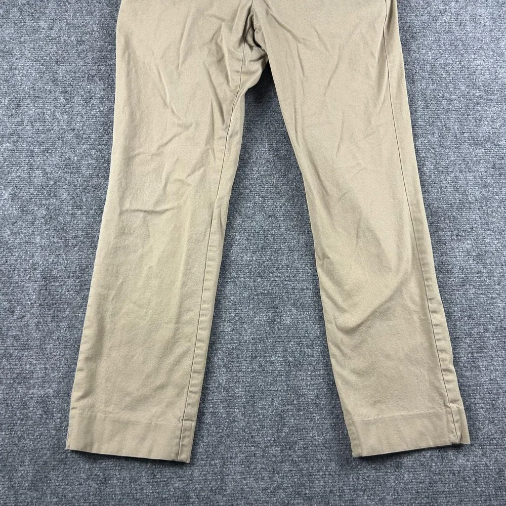 Banana Republic Pants Mens 33x32 Beige Chino Slim Fit Stretch‎ Flat Front Casual